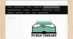 Desktop Screenshot of prattpubliclibrary.org